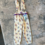 Load image into Gallery viewer, Vintage OshKosh B'gosh Whipper Snappers Floral Suspender Bibs 6 USA NWT
