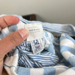 Load image into Gallery viewer, Vintage OshKosh B'gosh Blue Striped Shortall Romper 6 USA
