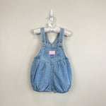 Load image into Gallery viewer, Vintage OshKosh B&#39;gosh Blue Jean Bubble Romper 18 Months
