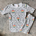 Load image into Gallery viewer, Hanna Andersson Easter Bunny Rainbow Egg Short John PJs 130 cm 8
