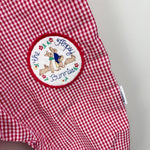 Load image into Gallery viewer, Vintage Peter Rabbit &amp; Friends Plaid Ruffle Romper 12 Months USA
