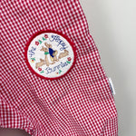 Load image into Gallery viewer, Vintage Peter Rabbit &amp; Friends Plaid Ruffle Romper 12 Months USA
