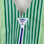 Load image into Gallery viewer, Vintage OshKosh B'gosh Mixed Blue Green Striped Shortalls 4T
