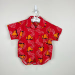 Load image into Gallery viewer, Vintage Esprit Kids Red Sailboat Button Up Collared Shirt Medium
