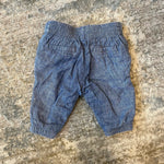 Load image into Gallery viewer, Janie and Jack Balto Blue Baby Linen Joggers 0-3 Months
