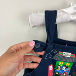 Load image into Gallery viewer, Disney Parks Mickey's Garage Navy Blue Overalls 18 Months
