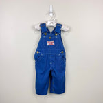 Load image into Gallery viewer, Vintage Liberty Cracker Jack Overalls Blue 12 Months USA
