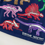 Load image into Gallery viewer, Educational Graphic T-Shirt Starboard Blue Dinosaur Skeletons 4T
