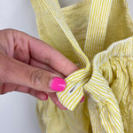 Load image into Gallery viewer, Mini Boden Yellow Seersucker Applique Ice Cream Pinafore Dress 18-24 Months
