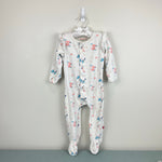 Load image into Gallery viewer, Magnetic Me Floral Velour Footie Sleeper 12-18 Months
