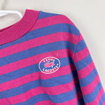 Load image into Gallery viewer, Vintage Izod Lacoste Pink &amp; Purple Striped Sweatshirt M
