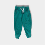 Load image into Gallery viewer, Hanna Andersson Slim Fit French Terry Double Knee Sweatpants Green 90 cm 3T
