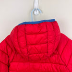 Load image into Gallery viewer, Mini Boden Kids' Pack Away Padded Jacket Rockabilly Red 6-7
