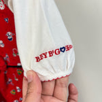 Load image into Gallery viewer, Vintage OshKosh B'gosh Red Snowman Overalls Set 3-6 Months
