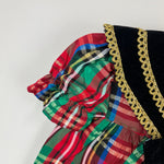 Load image into Gallery viewer, Vintage Martha&#39;s Miniatures Festive Red Plaid Dress 12 Months USA
