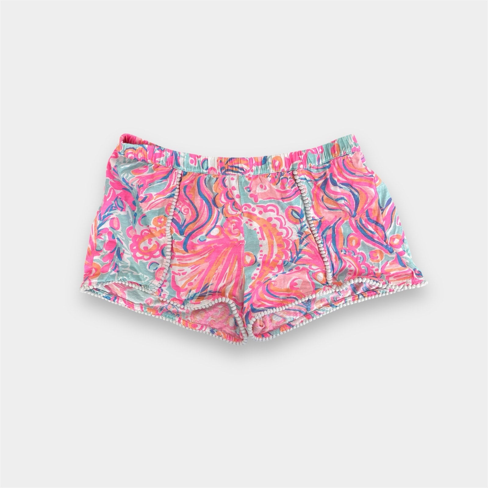 Lilly Pulitzer Girls Pink Pout Too Much Bubbly Chela Short XL 12-14