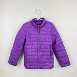 Load image into Gallery viewer, Lands&#39; End ThermoPlume Packable Jacket Purple Large 7
