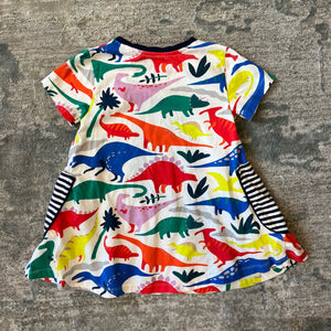 Mini Boden Dinosaur Tunic Dress & Leggings Set 7-8