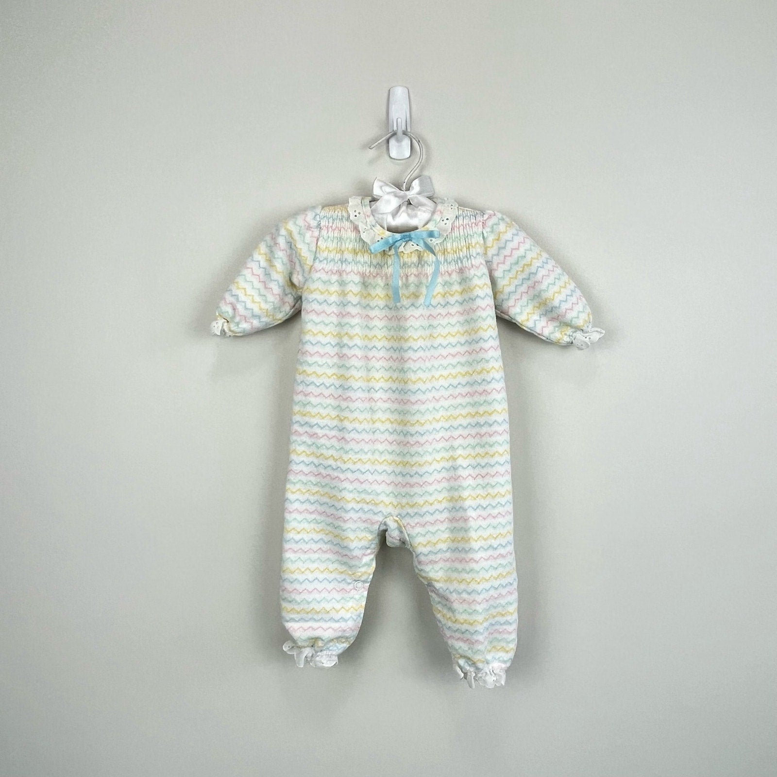 Vintage Carter's Pastel Striped Coverall 6 Months USA