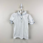 Load image into Gallery viewer, Vintage OshKosh B'gosh White Blue Polka Dot Blouse Shirt 4T USA
