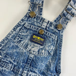 Load image into Gallery viewer, Vintage OshKosh B'gosh Acid Wash Overalls 3T USA

