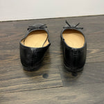 Load image into Gallery viewer, Girls SO Black Bow Ballet Flats 13
