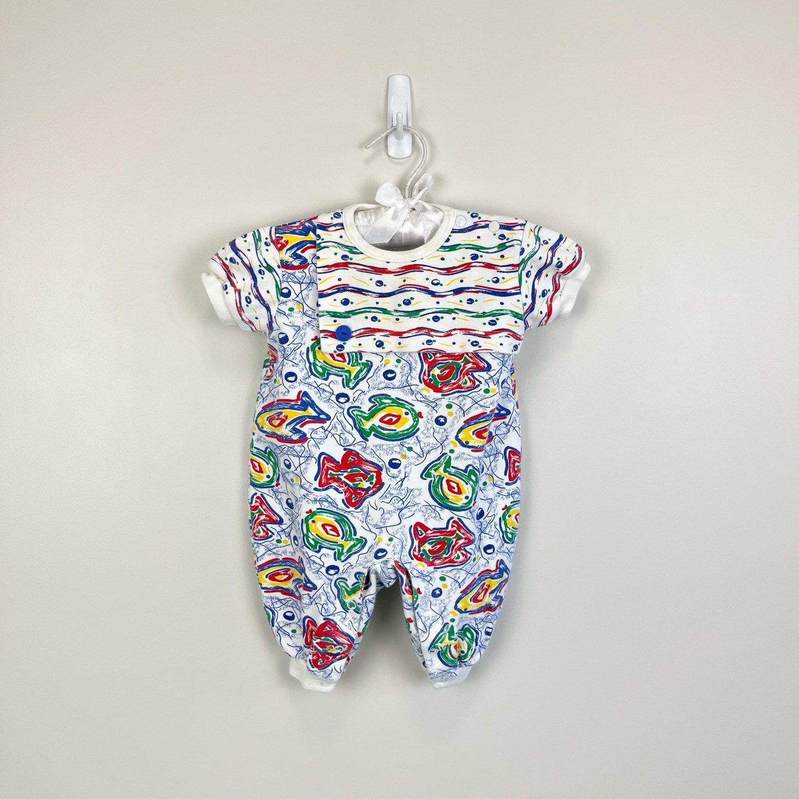 Vintage Fish Jumpsuit Romper Baby