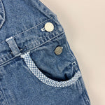 Load image into Gallery viewer, Vintage Canyon River Blues Flower Denim Shortalls 4T
