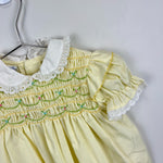 Load image into Gallery viewer, Vintage Polly Flinders Smocked Yellow Dress 24 Months
