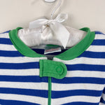 Load image into Gallery viewer, Hanna Andersson Blue Striped Pajamas 80 cm 18-24 Months
