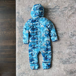 Load image into Gallery viewer, The North Face Thermoball Eco Bunting One Piece Snow Suit Shady Blue 18-24 Months NWOT
