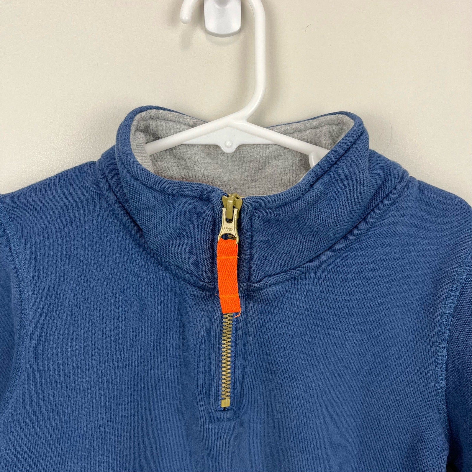 Mini Boden Quarter Zip Blue Sweatshirt 5-6