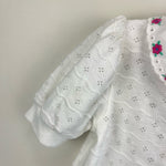 Load image into Gallery viewer, Vintage OshKosh B&#39;gosh Pointelle Flower Shirt 2T USA
