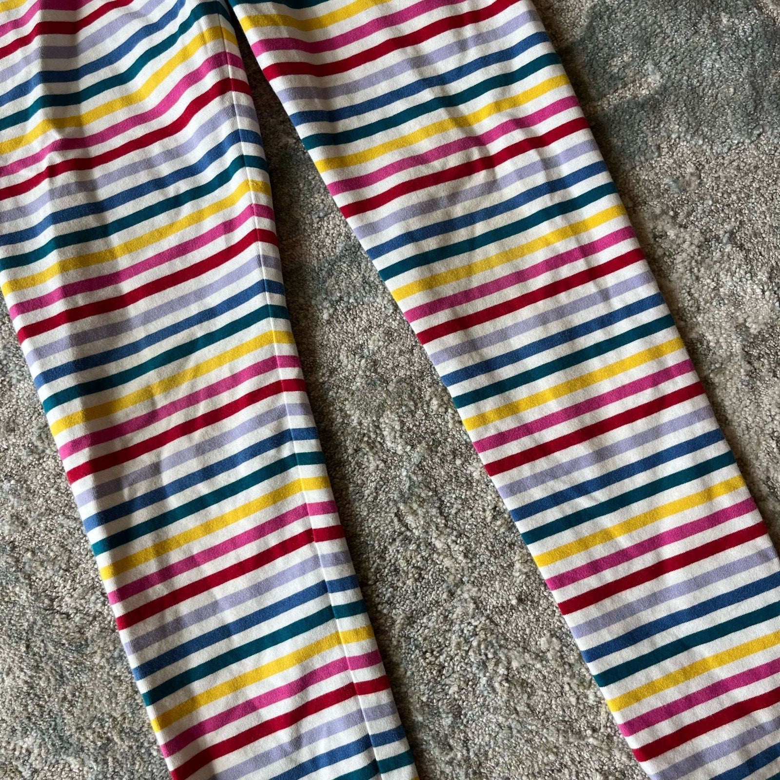 Hanna Andersson Printed Rainbow Stripe Leggings 130 cm 8