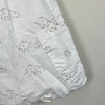 Load image into Gallery viewer, Jacadi Paris White Elephant Shortall Romper 3 Months
