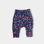 Load image into Gallery viewer, Hanna Andersson Baby Print Knit Jogger Winter White on Navy 75 cm 12-18 Months
