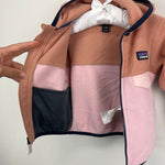 Load image into Gallery viewer, Patagonia Baby Micro D Snap-T Hooded Fleece Jacket Mallow Pink 6-12 Months
