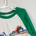 Load image into Gallery viewer, Hanna Andersson Soft Art Baseball Tee Shirt Ecru Rainbow Road Go Karts 140 cm 10
