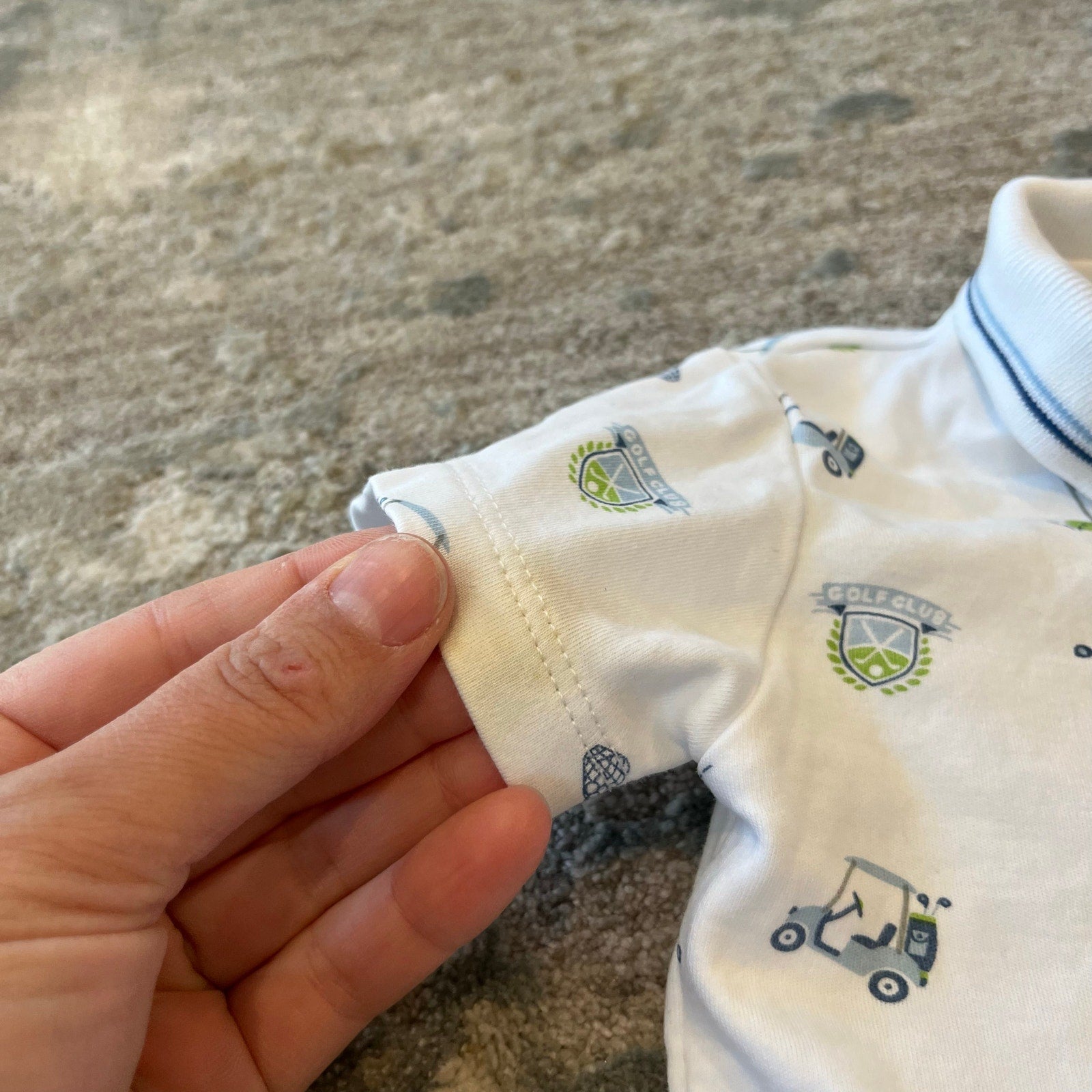 Kissy Kissy Golf Club Blue Bermuda Set 3-6 Months