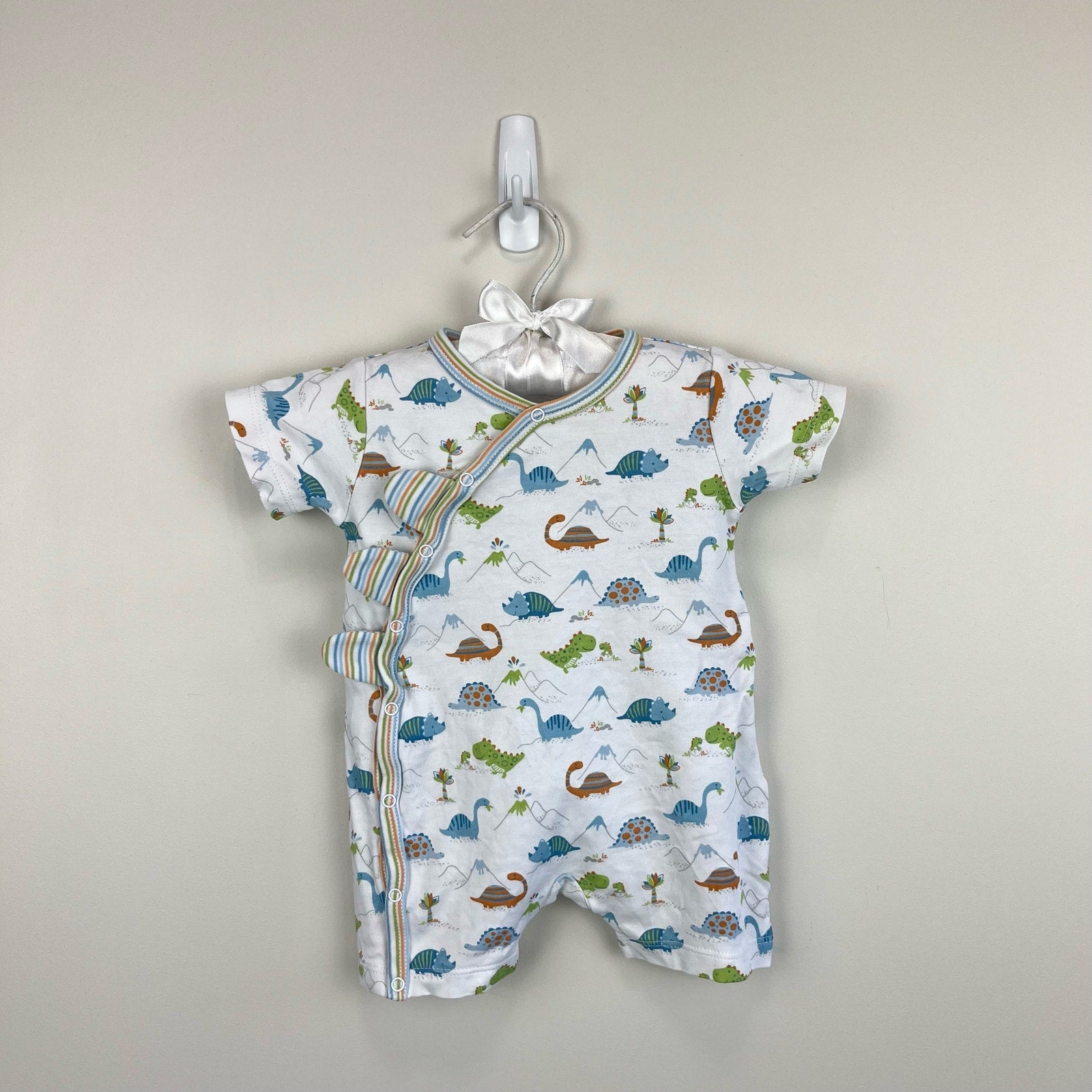 Kissy Kissy Pima Cotton Dinosaur Playsuit Romper 3-6 Months