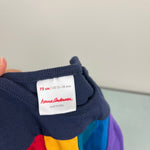 Load image into Gallery viewer, Hanna Andersson Girls Rainbow Stripe Dress 75 cm 12-18 Months
