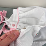 Load image into Gallery viewer, Vintage Healthtex White Seersucker Sailor Bow Dress 12 Months USA
