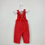 Load image into Gallery viewer, Vintage Thomas Quilted Red Bunny Overalls 18 Months USA
