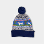 Load image into Gallery viewer, Mini Boden Intarsia Knit Fair Isle Sprout Winter Beanie Hat S
