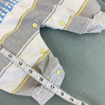 Load image into Gallery viewer, Vintage Doe Spun Striped Sailing Shortall Romper 3-6 Months
