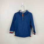 Load image into Gallery viewer, Mini Boden Quarter Zip Blue Sweatshirt 5-6
