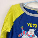 Load image into Gallery viewer, Mini Boden Graphic Educational T-shirt Dark Cobalt Gooseberry Yellow 8-9
