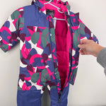 Load image into Gallery viewer, The North Face Baby Freedom Snow Suit Mr. Pink Big Abstract Print 6-12 Months NWT
