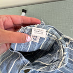 Load image into Gallery viewer, Vintage OshKosh B'gosh Blue Striped Beach Dog Overalls 3-6 Months USA
