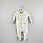 Load image into Gallery viewer, Mini Baby Boden White Yellow Chick Footie 3-6 Months
